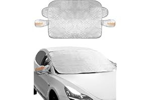 Magnetyczna osłona przedniej szyby samochodu QWORK, osłona przedniej szyby, magnetyczna osłona przeciwsłoneczna, odporna na kurz i wodę, 145 X 113 CM