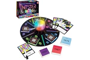 Hitster Bingo – Das elektronische Musik-Trivia-Spiel für Erwachsene – lustige Partyspiele, Musik-Quiz-Spiele & Familienspiel-Nachtaktivität – Guess That Tune Music Bingo-Spiel mit Discokugel & 225