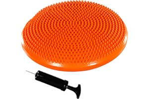 MOVIT Coussin d'assise à Balle Dynamic Seat avec Pompe, 33 cm ou 38 cm, Choix de Couleur, Coussin d'air à Picots Coussin d'équilibre