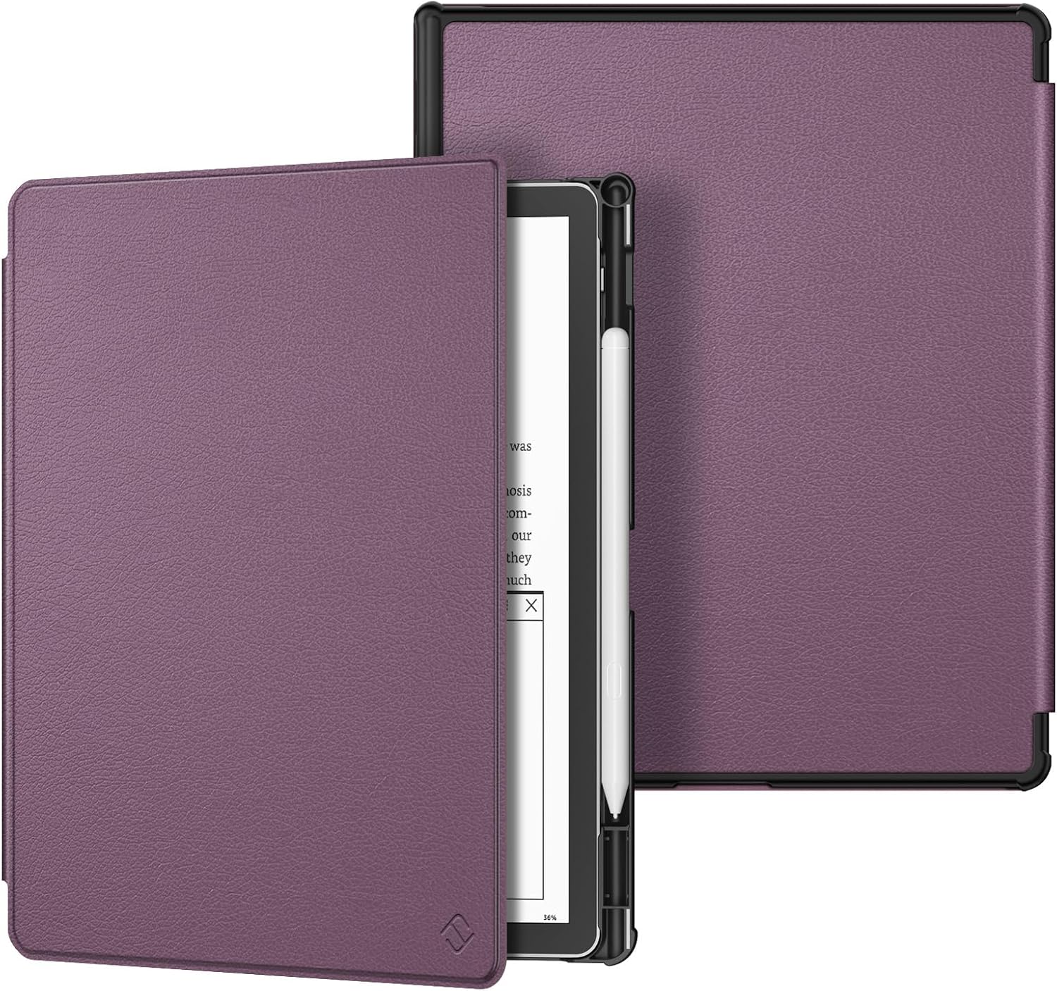 FINTIE Slim Case for 11" Kindle Scribe 3rd Generation 2025 and Kindle Scribe Colorsoft 1st Generation 2025 - [Built-in Pen Holder] Lightweight PU Leather Folio Cover Auto Sleep Wake, Purple