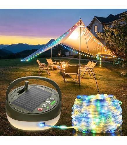 solarbetriebenes zelt kaufen HOMECHOOSE Solar Camping Laterne mit Lichterkette & Powerbank Model:Ranger Dependable Yep. I'm old :