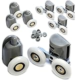 Duschtür Rollen 23mm - 8-tlg Set Für Schiebetüren Ersatz