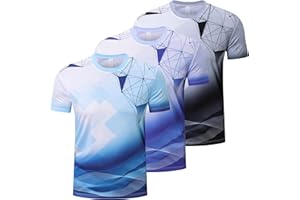 Gaiatiger 1 or 3 Pack Men's T-Shirt Quick Dry Short Sleeve Workout Running Tops for Men Breathable Gym Athletic Tee Shirts