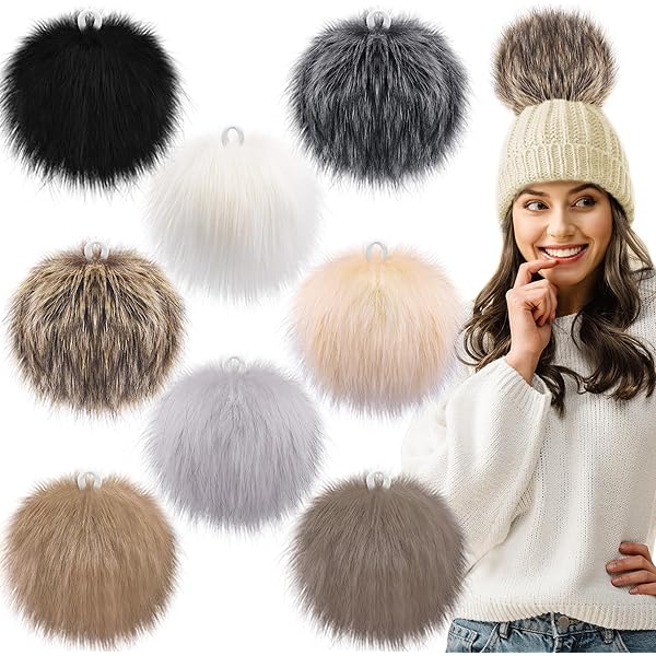 Pompon In Peluche Per Lavori A Maglia - Soffici E Colorati - Per Cappelli, Sciarpe E Accessori Fai Da Te - Foto 4