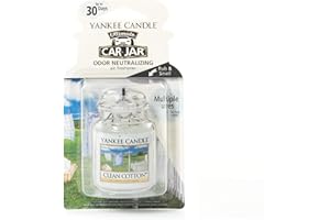 Yankee Candle parfum pour voiture Car Jar Ultimate, Clean cotton