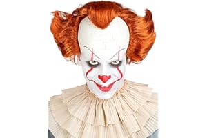 Funidelia Official Pennywise Wig - IT Chapter Two for Men and Women, Includes wig with forehead. Costume accessories for adults for parties, Carnival and Halloween