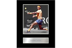 ICONIC PICS Photographie sur support de Rafael Nadal joueur de tennis #1 dédicacée