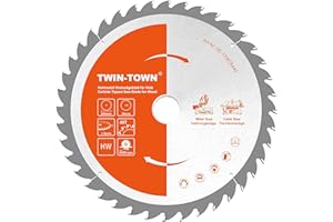 TWIN-TOWN - Lama per Sega Circolare HM 254 x 30 mm, 40denti, Ideale per legno da costruzione, compensato sciolto, piastre in fibra di legno per sega circolare e sega circolare a batteria