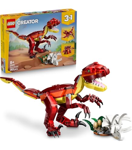 Science4you Kit Costruzione T-Rex: 130 Pezzi Per Creare Un Dinosauro Con Bocca E Coda Mobili, Adesivi Inclusi, Regalo STEM 5-8 Anni