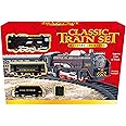 KandyToys Classic Train Set | 2.4m Track | Headlight | Battery Operated