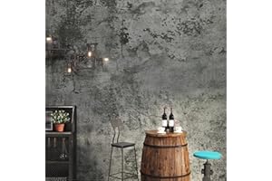 FunStick 40CMx6M Carta da Parati Adesiva Muro Grigio Carta da Parati Camera da Letto Carta Adesiva Grigio Cemento Carta Adesiva per Mobili Effetto Cemento Pellicola Adesiva per Mobili Cucina Cameretta