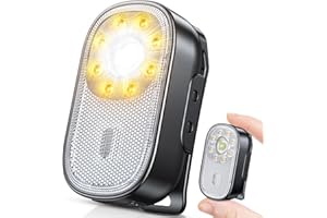 CIRYCASE 500LM EDC Mini Taschenlampe, 10 Modi Clip Lampe mit Spot & Flutlicht, USB-C Wiederaufladbar &IP65 Wasserdichte Tauchlampe Flashlight, LED Lauflicht für Joggen, Camping, Notfall, Running Light