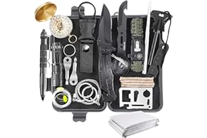 TANSOLE TAN SOLE Kit Supervivencia 30 en 1 Survival Kit Militar Profesional para sobrevivencia, Senderismo, Trekking, Earthquake y desastres Naturales Hombres Regalo Ideal