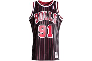 Mitchell & Ness Swingman Jersey Chicago Bulls Dennis Rodman 91 Black/Red