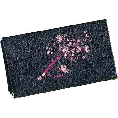Syl'la Cercle Porte Chéquier Long En Cuir Pour Femme - Fushia