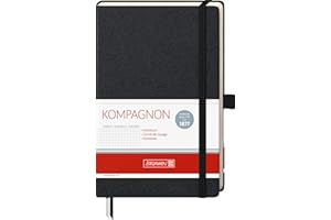 BRUNNEN Carnet de Note, A5, 80 g/m2, Noir