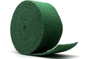 DOJA Barcelona | Zielona rolka do czyszczenia kuchni 6 Mt | Wyprodukowano w Hiszpanii | Zielone zmywaki do czyszczenia domu Kuchnia wielokrotnego użytku | Rolka ścierna z włókna | Domowe czyste krążki do szorowania