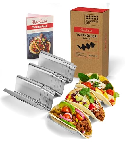 12 Supports à Tacos Plastique Rigides - Pour Tortillas Fines Et épaisses - Présentoir Fête Mexicaine - 7