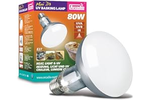 Arcadia SMA80E27 D3 UV Basking Lampe 80 Watt 2. Generation, 1 Stück (1er Pack)