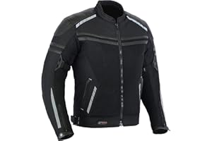 SPEED MAXX LTD MENS MESH AIR VENT TECHNOLOGY CE SUMMER MOTORBIKE/MOTORCYCLE TEXTILE JACKET (XXL)