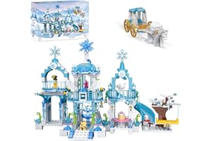 COGO Castello Principesse, Set di Costruzioni, Castello di Frozen, Friends Bambina 6-12 Anni, Giochi Creativi, Costruzioni per Bambini, 477 Pezzi