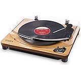 ION Audio Air LP - Vinyl Record Player / Bluetooth Turntable with USB Output for Conversion and Three Playback Speeds - Natur