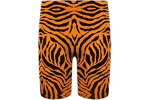 GUM & BERRIES Girls Crop Top Zebra Print Animal Striped Stretch T-Shirt Summer Neon Tee Tops 5-14 Years