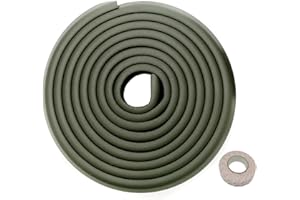 HIMRY 5M Protezione Bordi L-Forma Protezioni Antispigolo in Schiuma per la Sicurezza dei Vostri Bambini, Striscia Paraspigolo Spigolo, Extra spesso Bordi Protezione, Nero KXD7000 Black