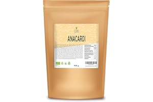 CIBO QUALITY FOODS Cibo, Anacardi crudi BIO, non salate e naturali, 908gr agricoltura Biologica, Confezionate in Italia
