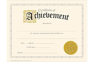 TREND ENTERPRISES INC. TREND ENTERPRISES T-2562 CLASSIC CERTIFICATE OF ACHIEVEMENT-30/PK 8-1/2 X 11