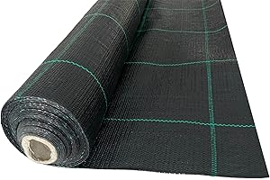 eacommerce - Telo Pacciamatura 100gr/mq Anti Erbacce e UV | Permeabile e Resistente | Facilita Crescita Piante, Nero, 2,10x5 Metri