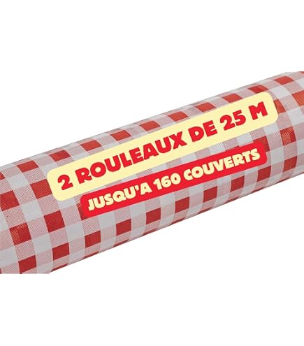 Nappe PVC Vichy Rouge - 30 Mètres, Largeur 140 Cm, Toile Cirée Vinyle - Neuve