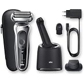 BRAUN Seri 7 S7200cc Kablosuz Tıraş Makinası, AutoSense Teknoloji, 360 Flex Başlık, EasyClick, Islak&Kuru, Temizleme ve Şarj 