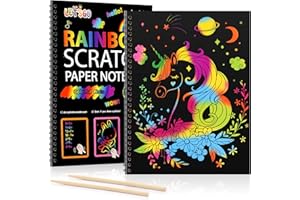VEOPOKO 3 4 5 6 7 8 9 10 Year Old Girls Boys Gifts, Unicorn Gifts for Girls Age 3-10 Scratch Art for Kids Girl Birthday Presents Girl Toys Age 3-10 Gift for 3-10 Year Old Boy Toys for 3-10 Year Old Boys