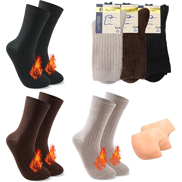 Lot De 4 Paires De Chaussettes De Ski Femme - Thermiques Avec Rembourrage - Pour Ski, Snowboard, Randonnée Hivernale