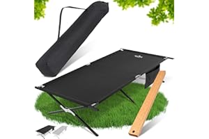 XPLORE NATURE XploreNature® Feldbett XXL 200kg 210x100x48 und 210x70x45 [inklusive Montagetool] - Campingliege, Campingbett, Liege klappbar