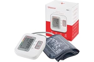 Visocor 25060 Om60 Blutdruckmessgerät Oberarm mit Universal-Bügelmanschette (22-40 cm) Zur Vollautomatischen Messung von Blutdruck Und Puls