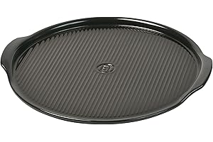 Emile Henry EH799514 Pierre à Pizza Céramique Noir Fusain 37 X 37 X 2,5 cm