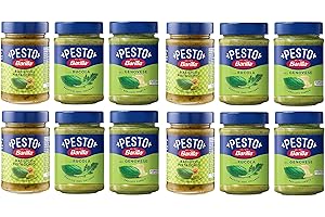 Paquete de prueba 12 x Barilla verde, 4 pesto Basilico e Rucola, 4 x Pesto Pistacchio Pesto Basilico e Pistacchio Pesto con albahaca y pistachos, 190g