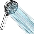 Cobbe Shower Head, High Pressure Shower Heads with 3 Modes, Water Saving Shower Heads, Large Powerful Shower Head for Low Water Pressure, Chrome/Black