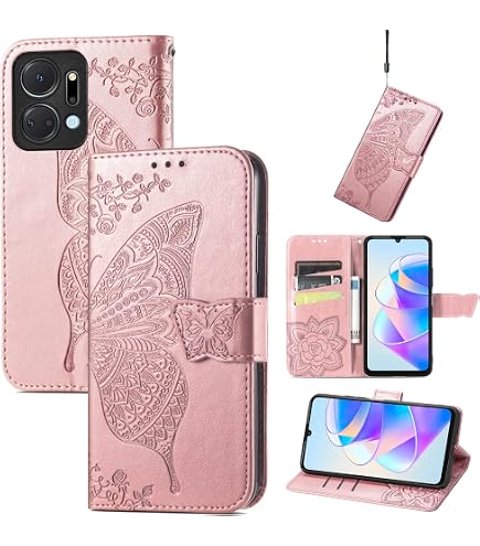 Custodia A Portafoglio In Pelle PU Per Honor X6a – Con Slot Per Carte E Supporto – Chiusura Magnetica (Marrone)
