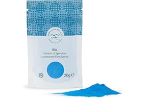 SEVERINO BECAGLI SPIRULINA MADE IN TUSCANY SPIRULINA BECAGLI - Spirulina Blu in Polvere 20 g, Colorante Alimentare Naturale, Made in Italy, Ricca di Ficocianina e Proteine Vegan Ok