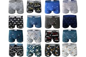 CHANNO Boxers de Algodón Básicos Ajustados de Color Liso, Cómodos y Suaves. Pack de 6 Calzoncillos. Colección UOMO