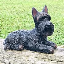 Animal Crackers Laying Scottie Dog ornament figurine decoration