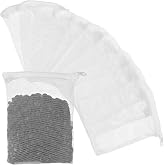 CIATBYYJ 10 Pcs Aquarium Filter Bags Reusable Filter Media Bag Durable Mesh Bags for Aquarium Fish Mesh Filter Bag with Zippe