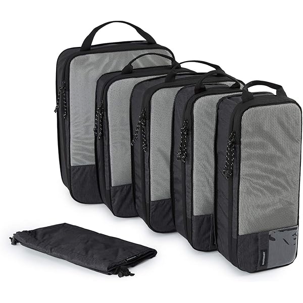7 Set Pack würfel Reißfeste Gepäck verpackungs organisatoren mit Nummern symbol