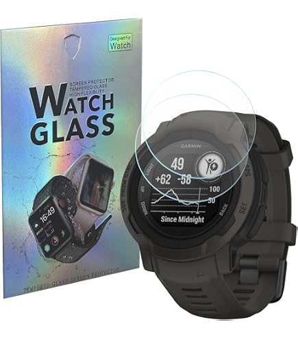 4 Pezzi] Vetro Temperato per Garmin Forerunner 55 GPS 42 mm, 10 H Pellicola in Protezione Schermo Anti-Graffio, HD,Vetro Protezione schermo in Ultra Resistente Antiurto