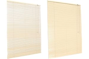 HSYLYM Aluminum Venetian Blinds (110 * 130cm, Beige)