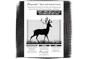 ASPECTEK Filet Protection Jardin 2 X 30m - Filet Cloture pour Protéger Jardin et Arbres des Animaux (Noir)