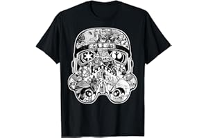 Star Wars Stormtrooper Helmet Comic Collage Graphic T-Shirt T-Shirt
